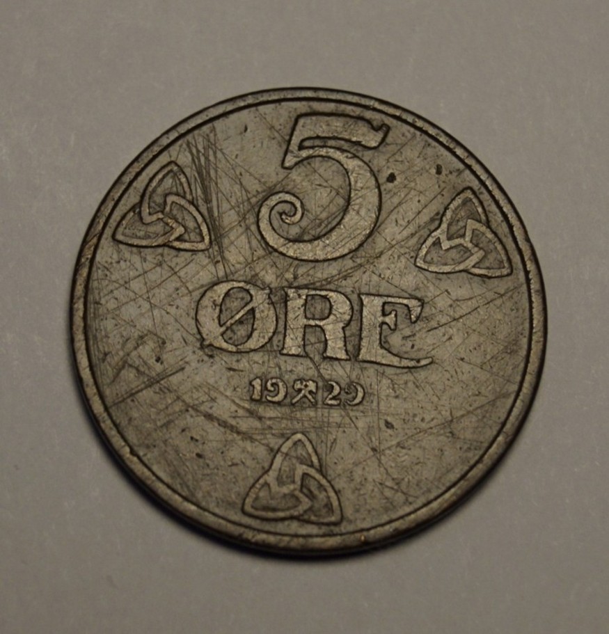 5 øre 1929, riper   (5788)