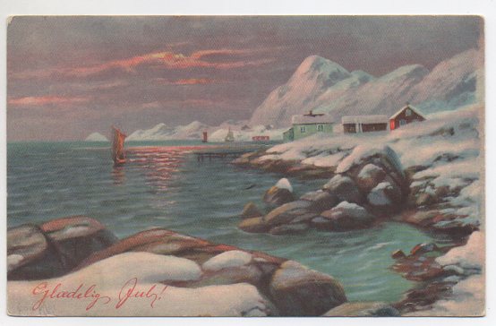 Carl Moe Kystlandskap småformat brukt 1923