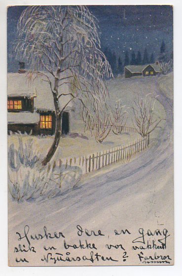 Vinterlandskap småformat brukt 1933