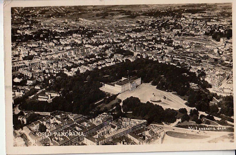 ( 32) FLYFOTO OVER BYEN OG SLOTTET - 1932