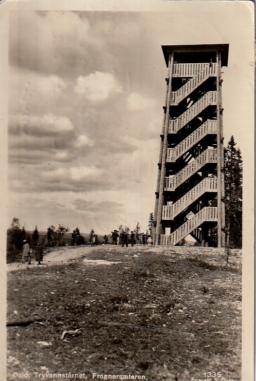 (  45 ) TRYVANNSTÅRNET  FROGNERASETEREN-  1937