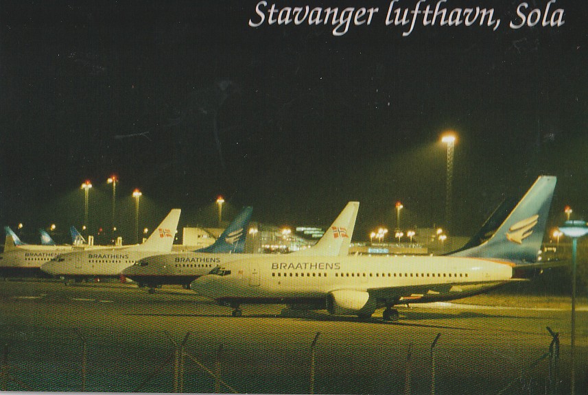 (83) STAVANGER  LUFTHAVN  SOLA   BRAATHENS   FLY