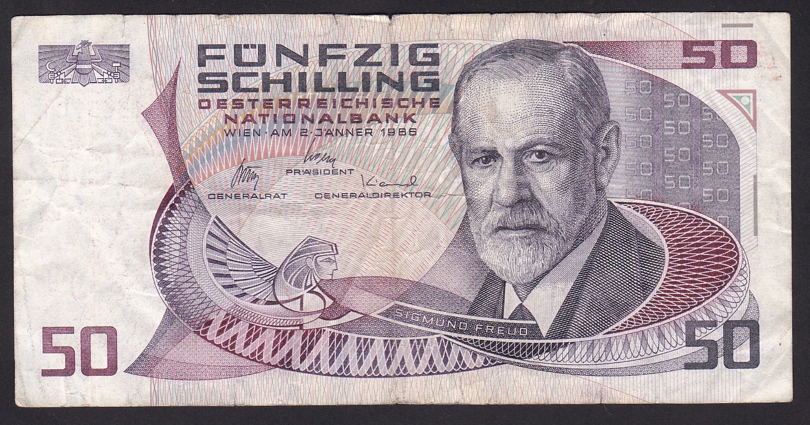 Østerrike . 1986. 50 Schilling