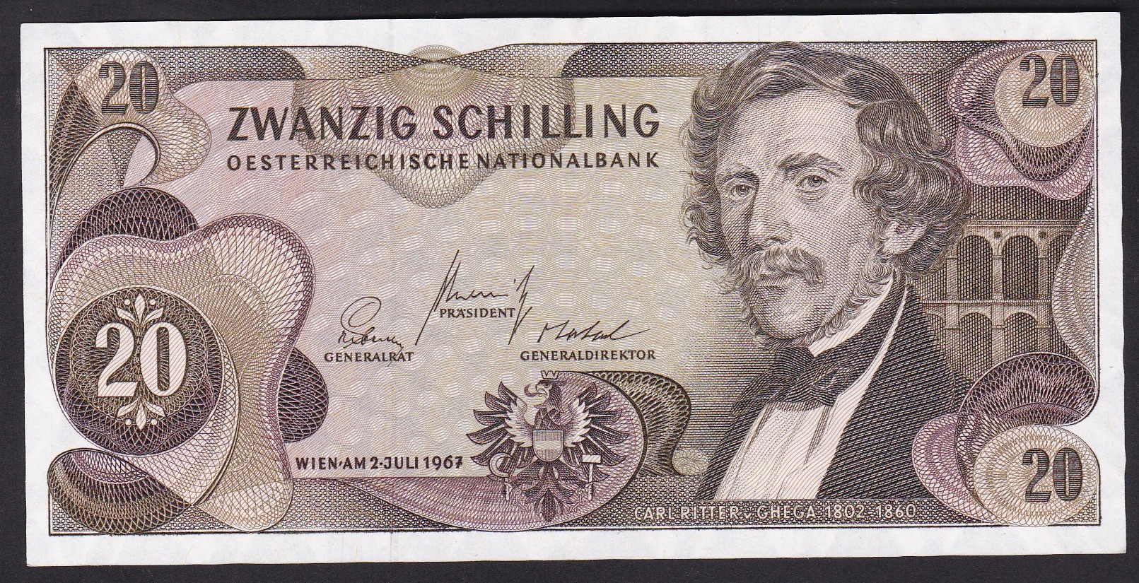 Østerrike. 1967 . 20 Schilling