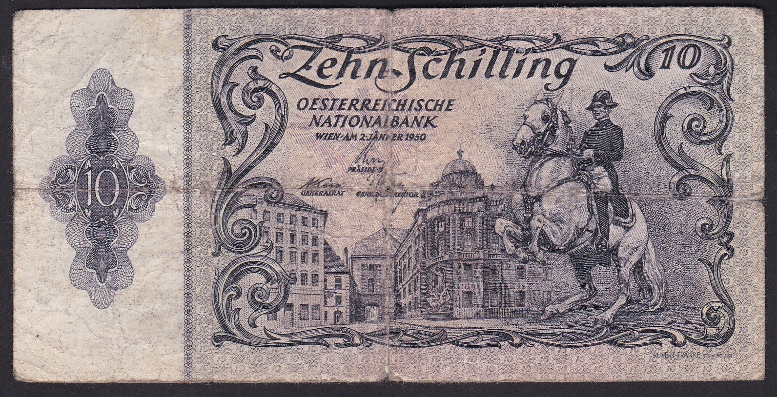 Østerrike. 1950 . 10 Schilling