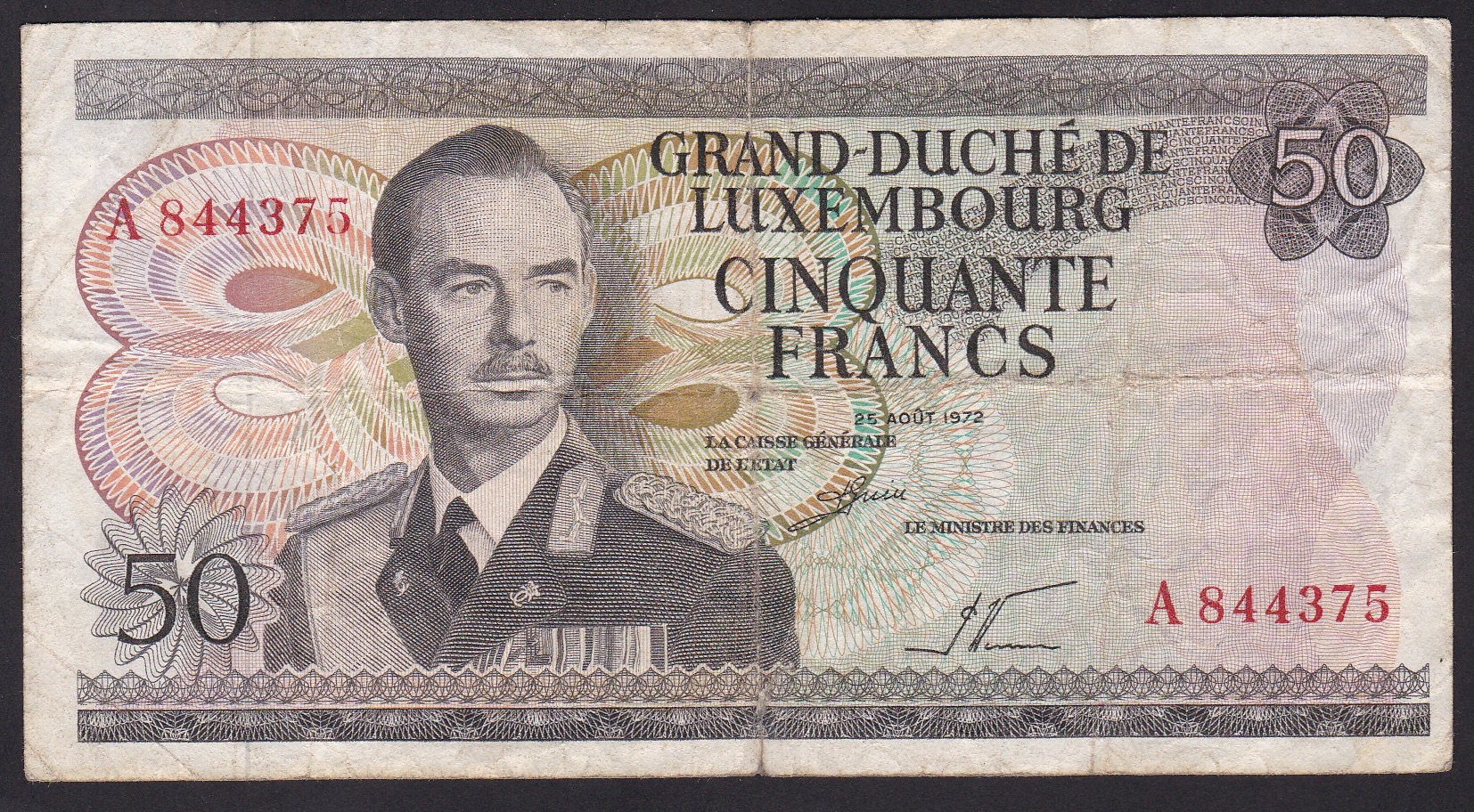 Luxembourg . 1972 . 50 Francs