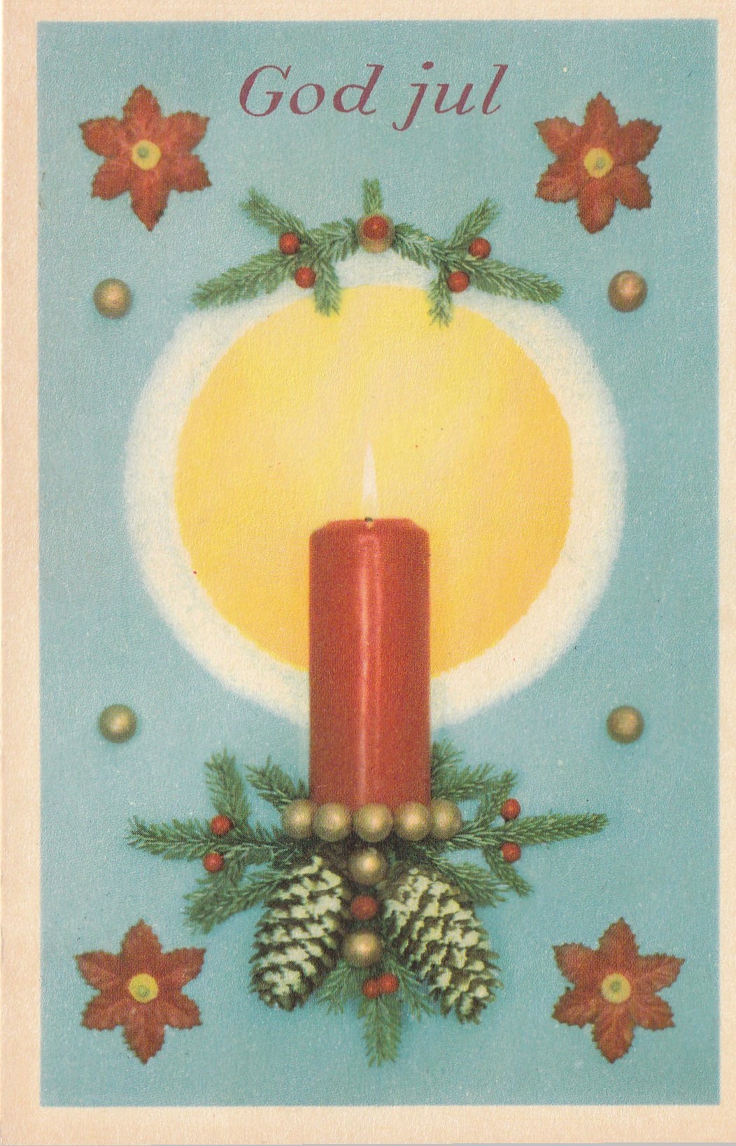 Eldre kort : God Jul . Mittet 5902  Pst Småf