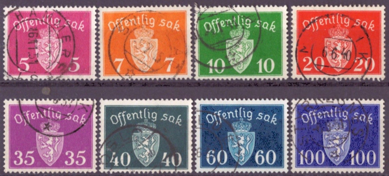 NK TJ.40-47. PEN RUND/FULLSTEMPLA SERIE.   (52,-)
