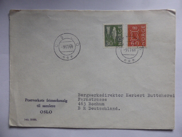FDC  HK 519 A - 525  BRUKSMERKER
