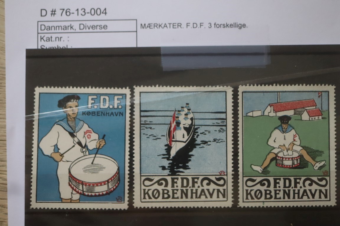 Tre gode F.D.F. Mærkater