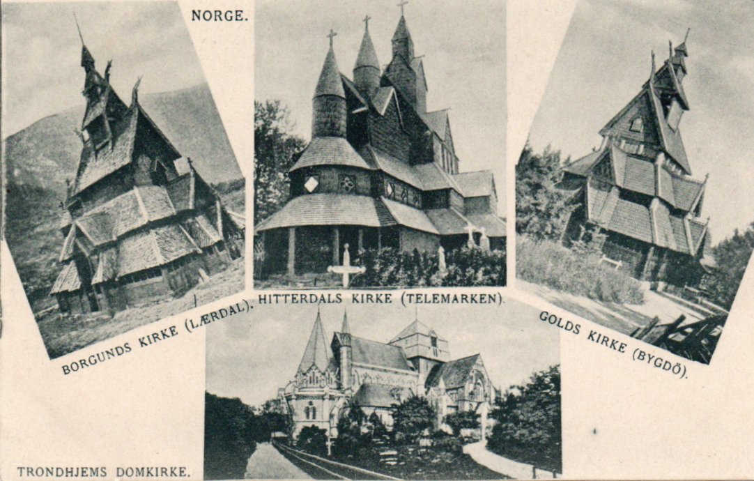 Hilsen fra Norge. Udelt bakside. Porto 25,-kr