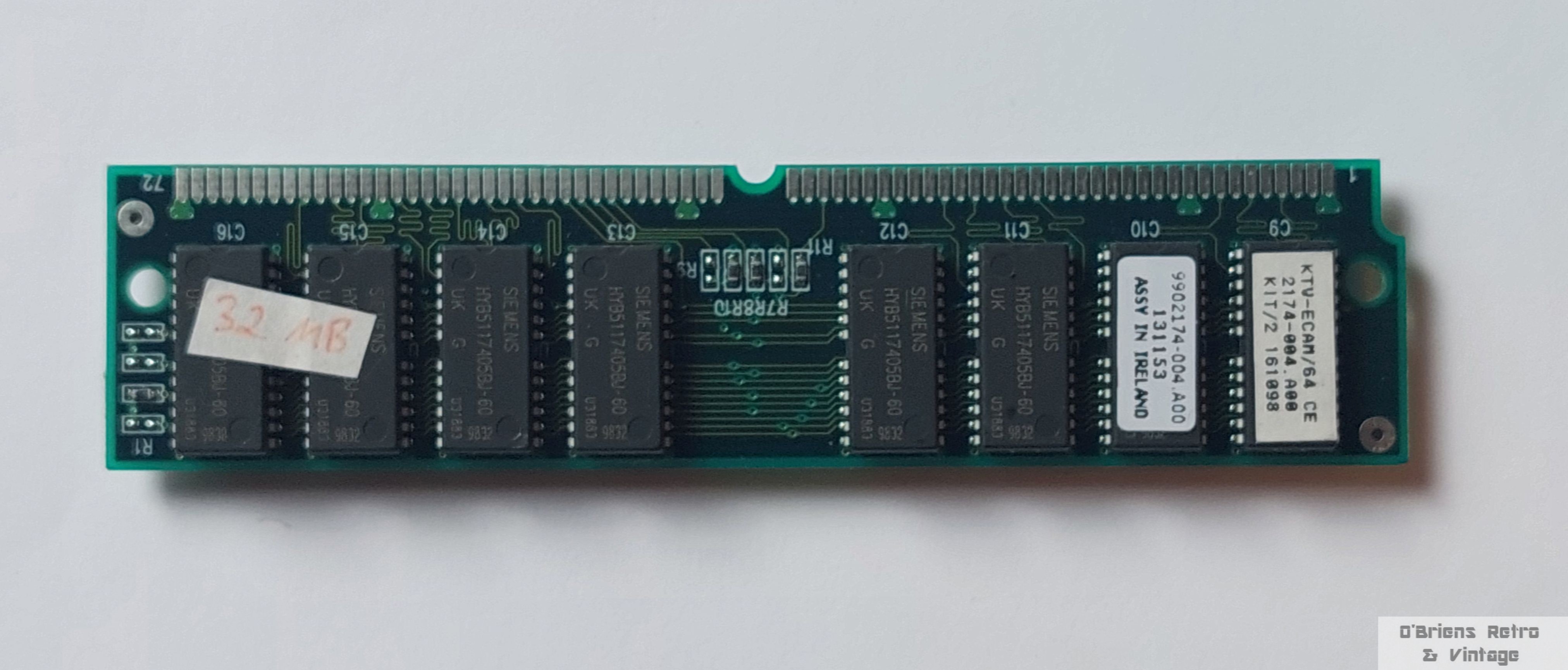 Vintage 64MB RAM kit - 2 x 32 MB - 72-pin SIMM - Retro PC - Amiga