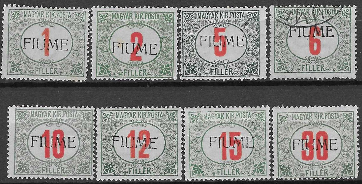 Fiume porto AFA 4-10, 12 **/o - verdi 1.500 NOK