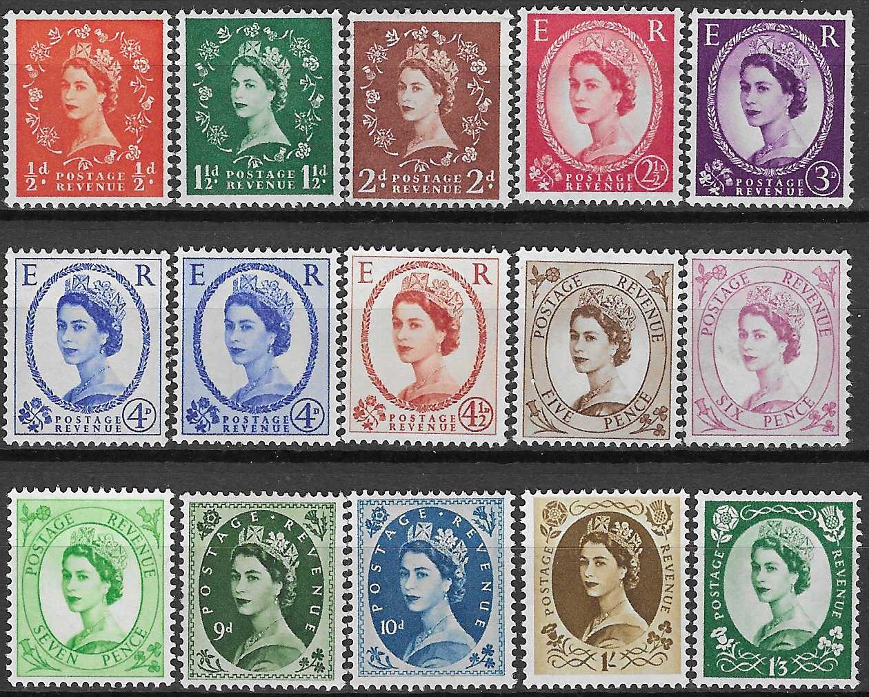 England postfrisk lot med vm. XXIV - verdi 100 NOK