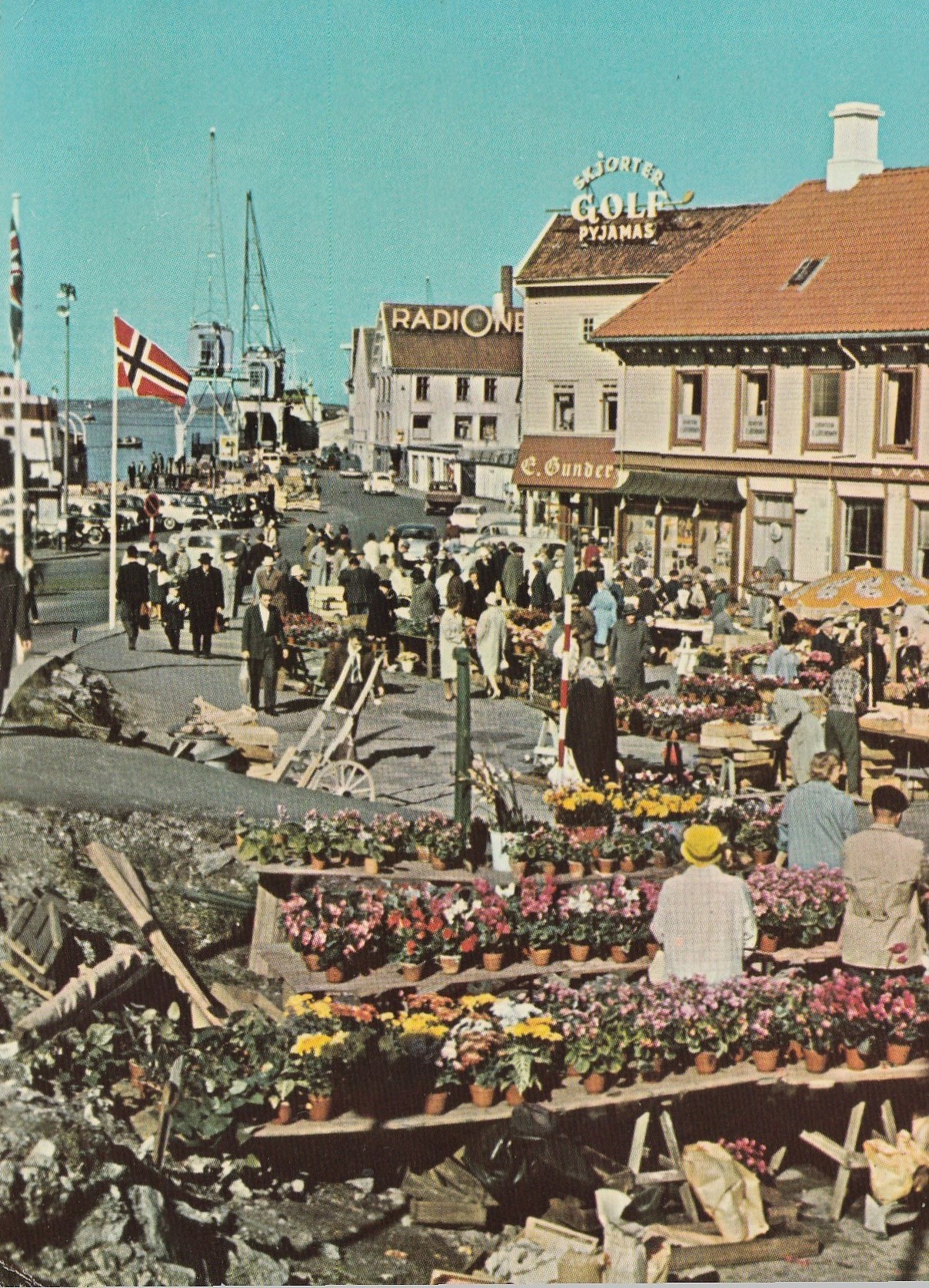 Eldre kort fra Stavanger , Torghandel . Frick 1599/21 Pst