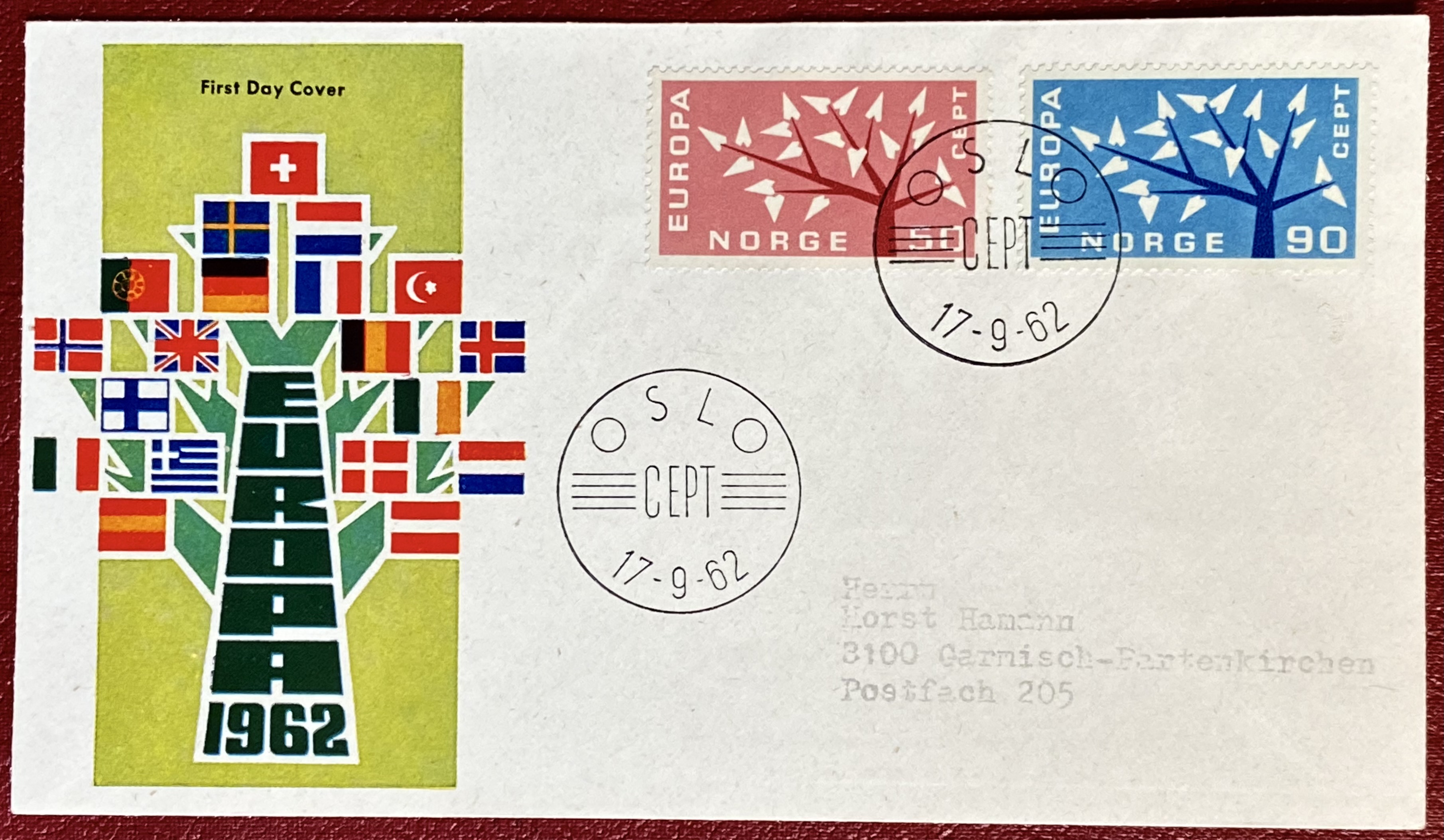 FDC NK 511-512 Europa 1962