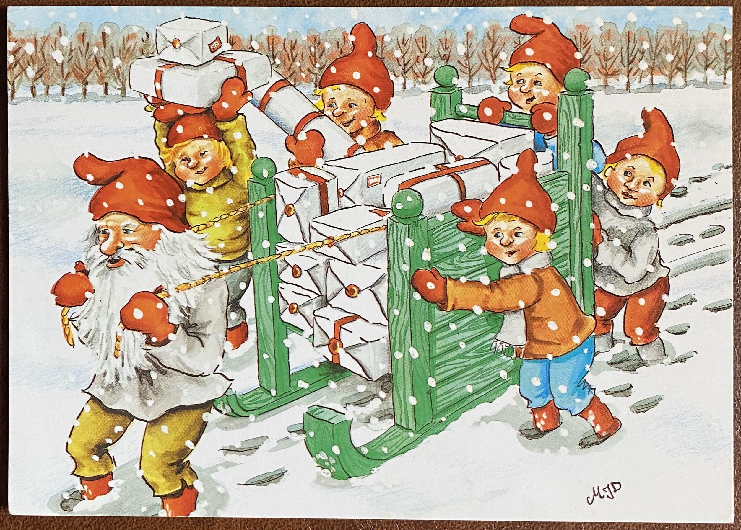 Julekort Maria Jern Davidsson St 1993