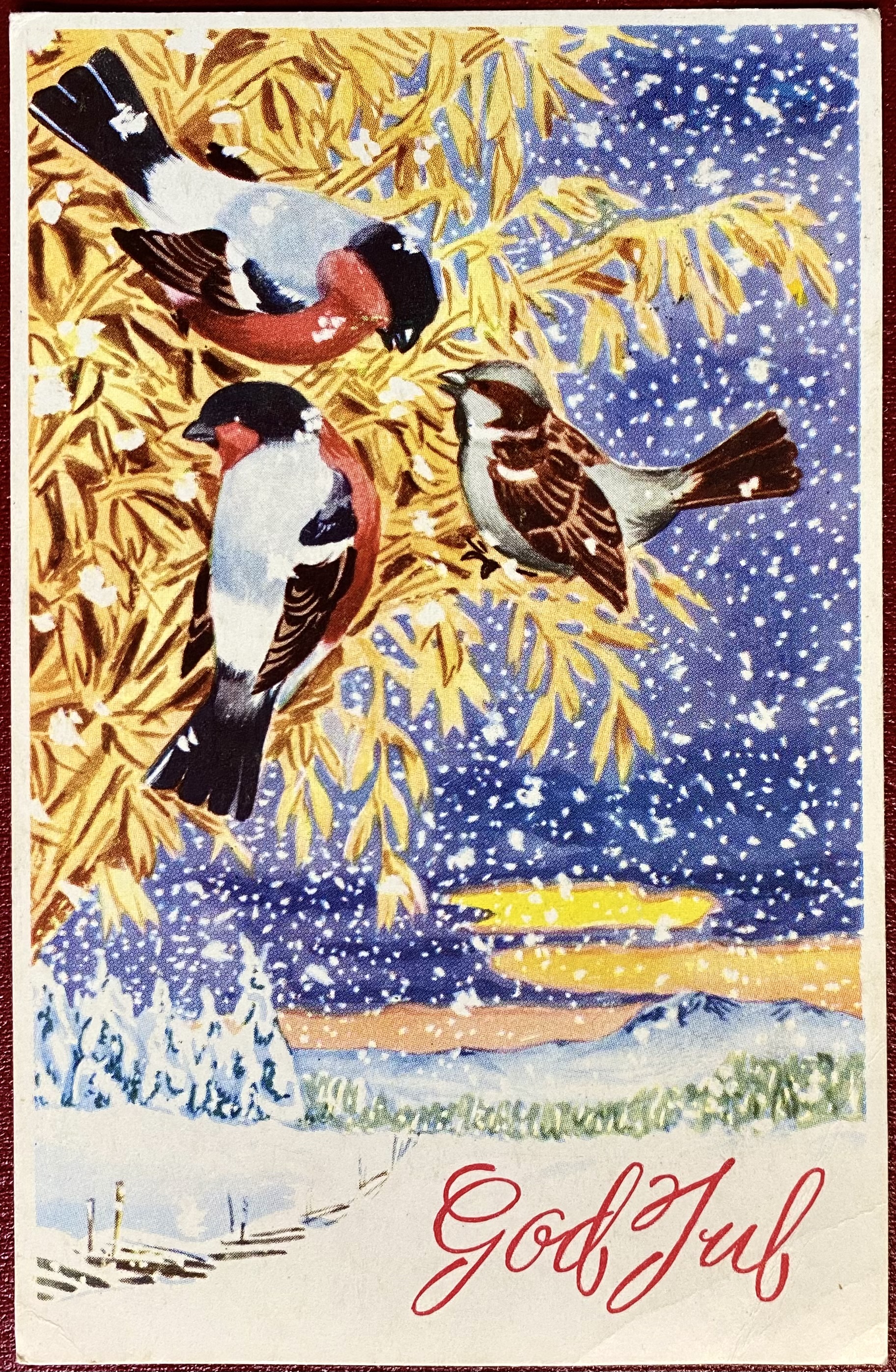 Julekort KPH Gusjås (Nedlagt 1972)