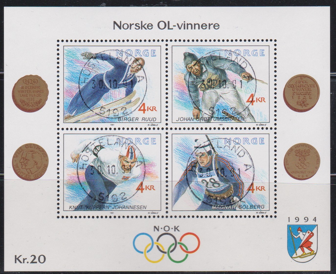 Nk 1123-26. Bl. 15. Hosteland A 30.10.91.