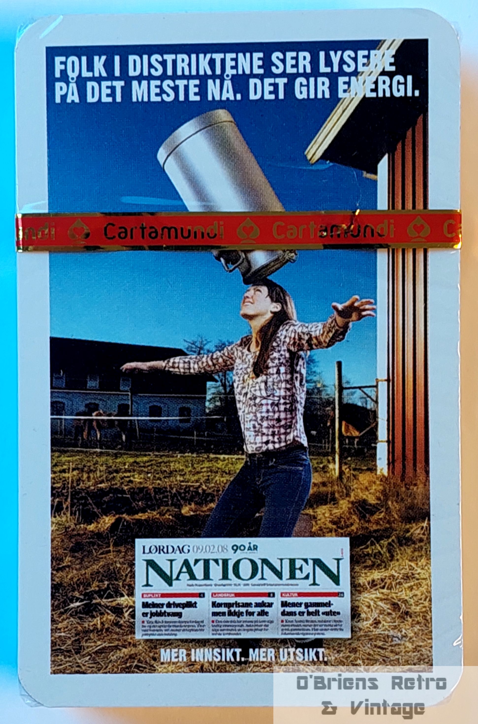 Nationen reklamekortstokk - Cartamundi - 2008 - Spillkort