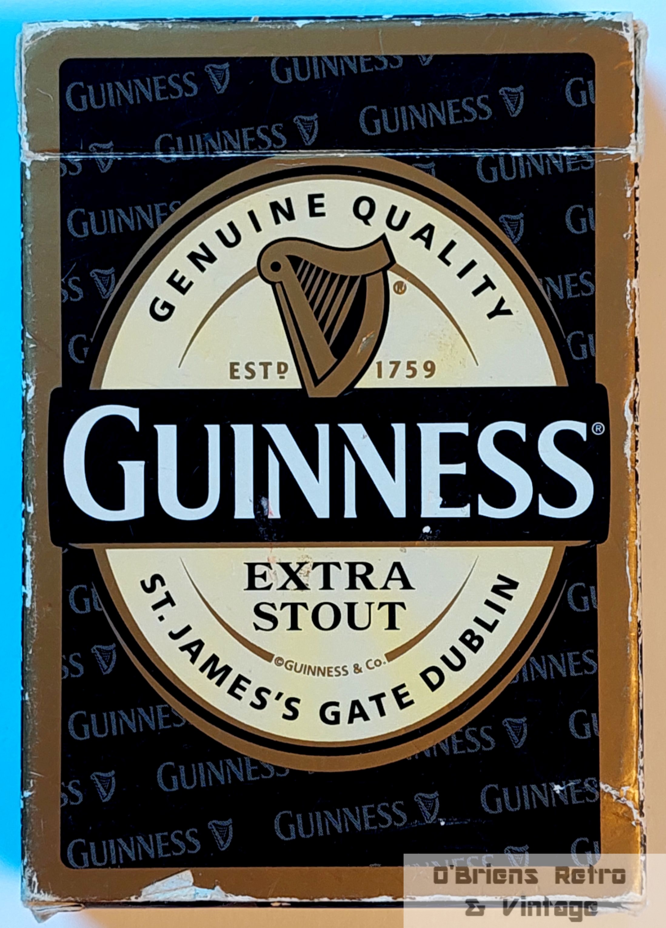 Offisiell Guinnes kortstokk - Vintage Extra Stout - Komplett