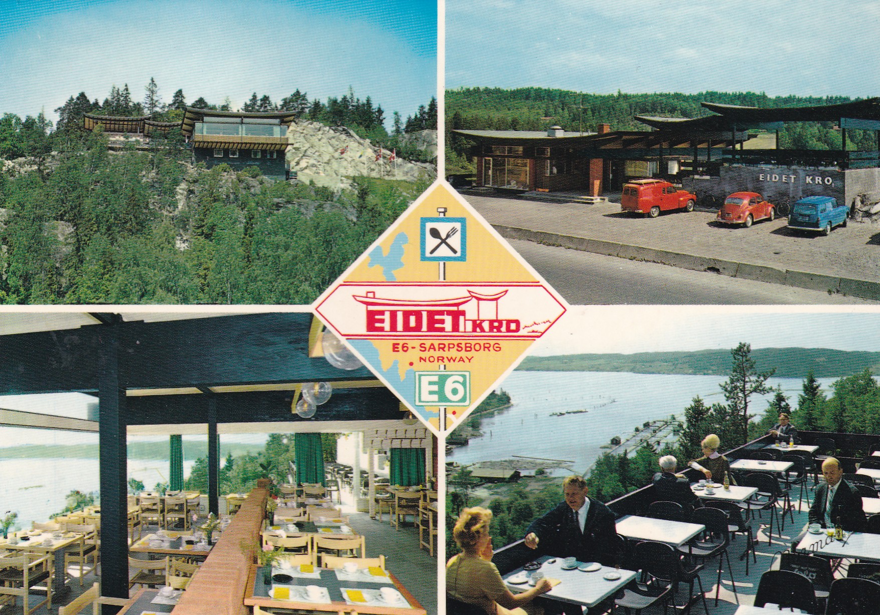 Eidet Kro, Sarpsborg, 4-bilders ( Normann B-D-14)