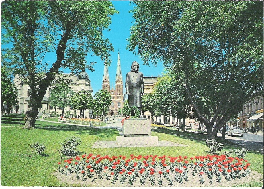 Henrik Ibsen-statuen, Skien. Mittet 2617/18