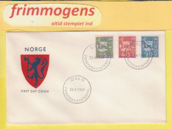 bruksmerkder, Norge FDC NK 517, 21 og 29 (48877)