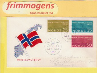 Tekstiljubileum, Norge FDC NK 542-44 (48878)