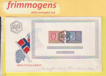 Posthorn-motivet, Norge FDC NK BL 1 (48880)