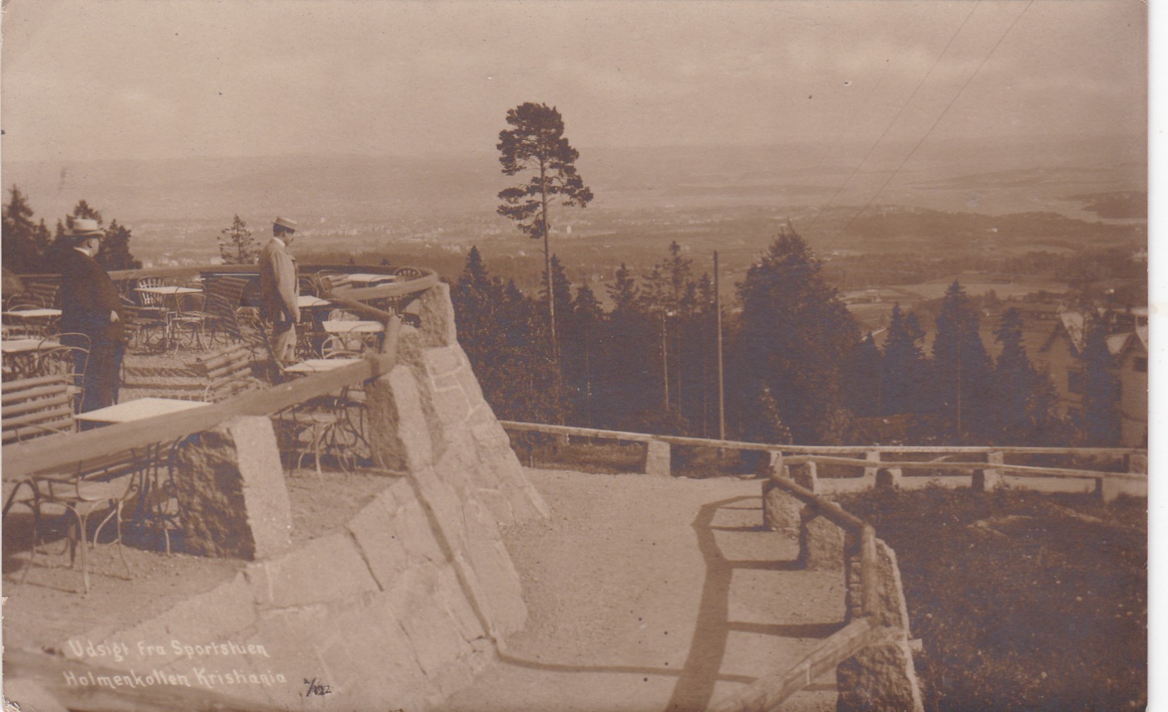 Udsigt fra Sportstuen, Holmenkollen, Kristiania