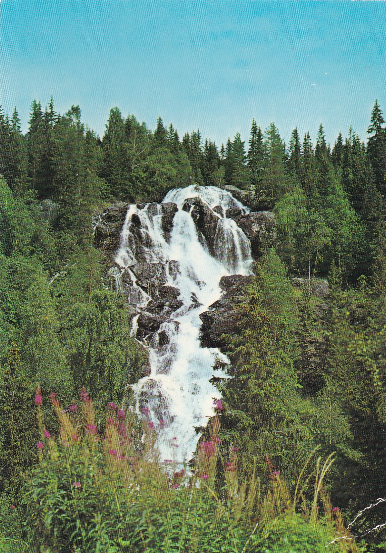 Leirafossen. Leira, Valdres ( Normann G-32-140)