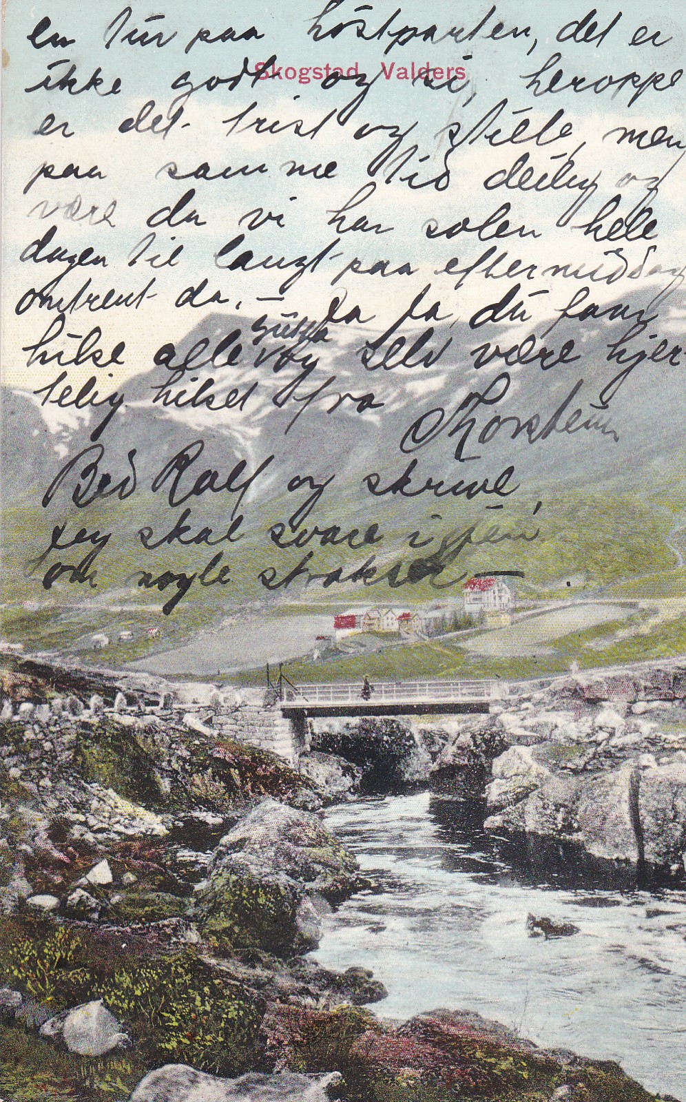 Skogstad, Valdres (M & Co No 828) stp LUNNER 8 IX 16