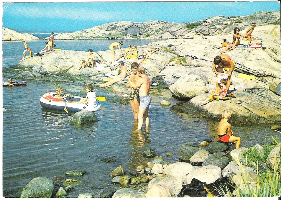 Badeliv på Justøy. H.O. Ugland