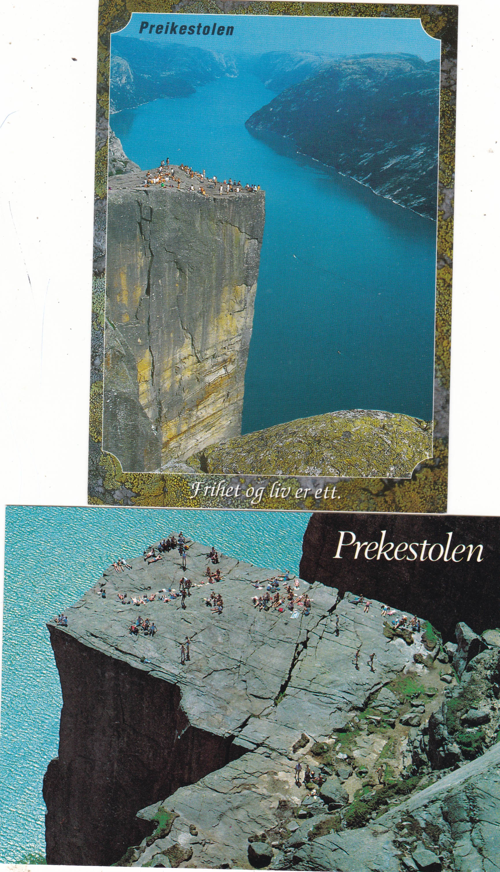 Oreikestolen-Lysefjorden: 2 forskjellige kort