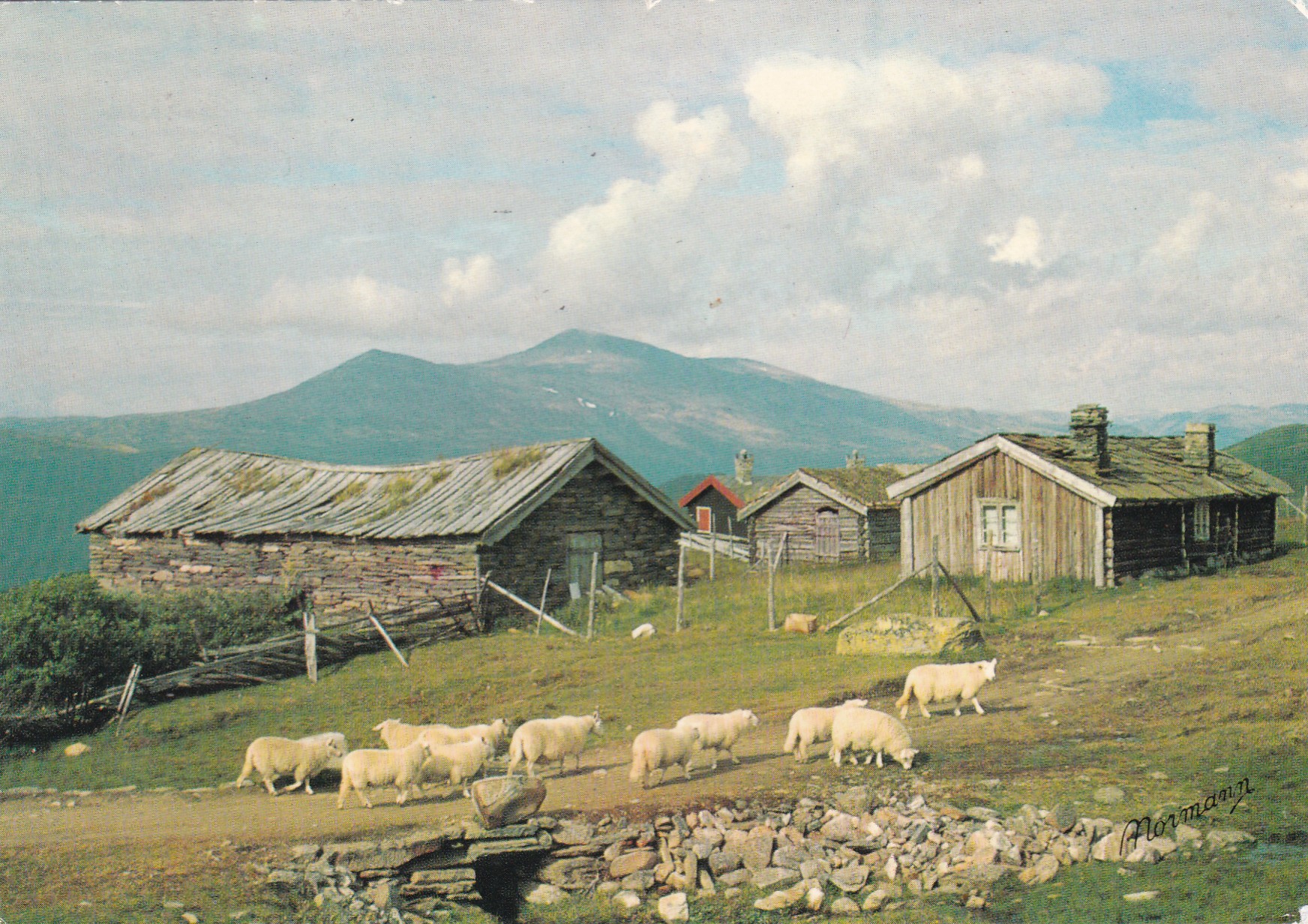Rondane. Høvringen mot Horga og Jetta ( Normann G-7-56)