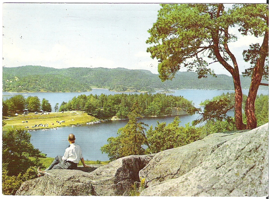 Larvik, Utsikten 1960. Aune F-346-0