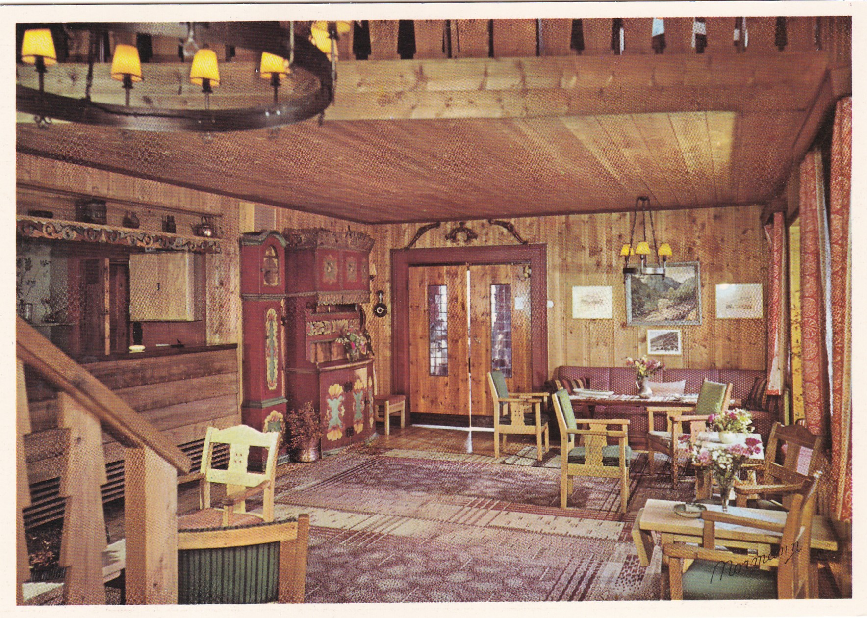 Fossheim Turisthotell, Lom, interiør ( Normann Nr 900)
