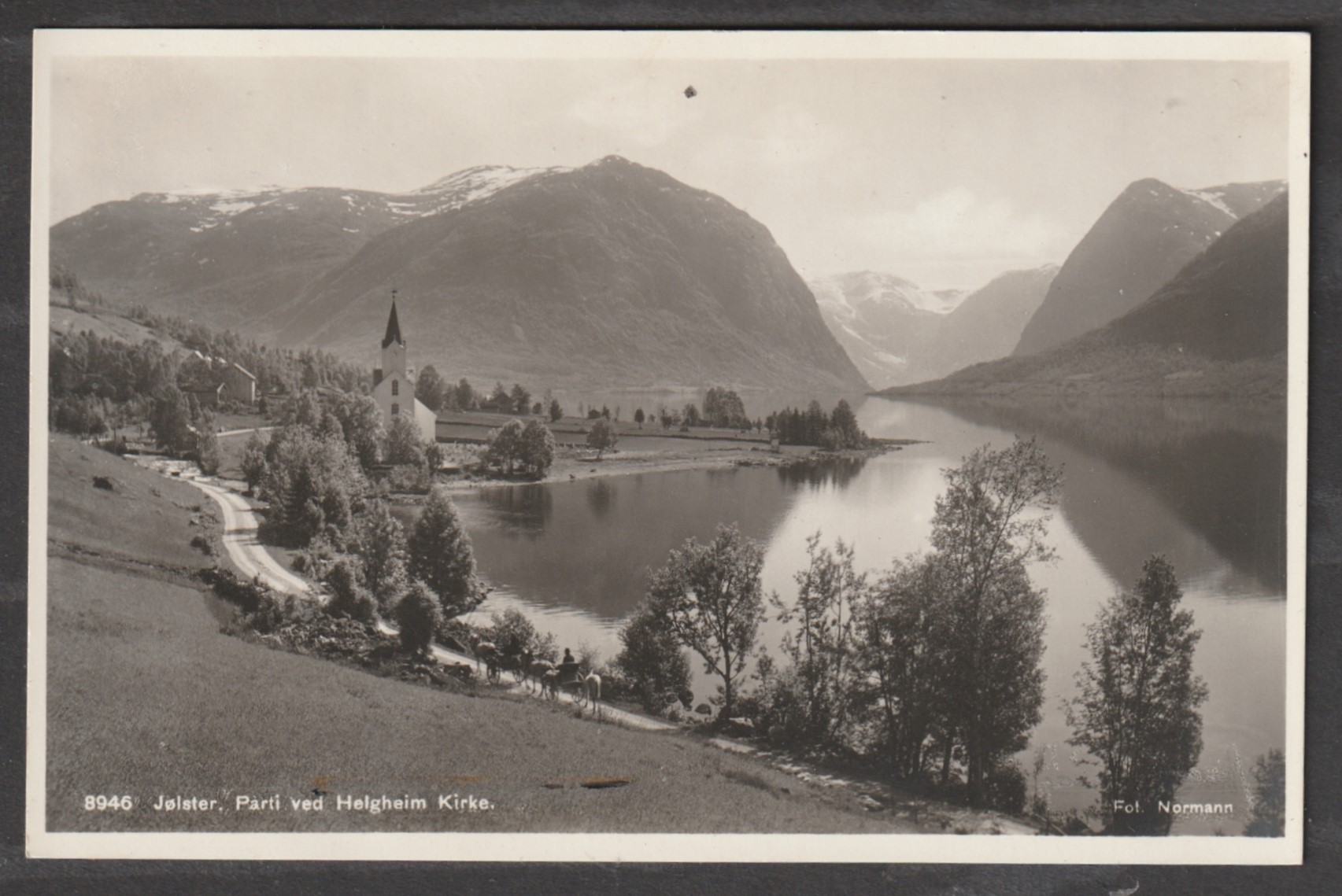 Jølster. Ved Helgheim Kirke. Normann 8946