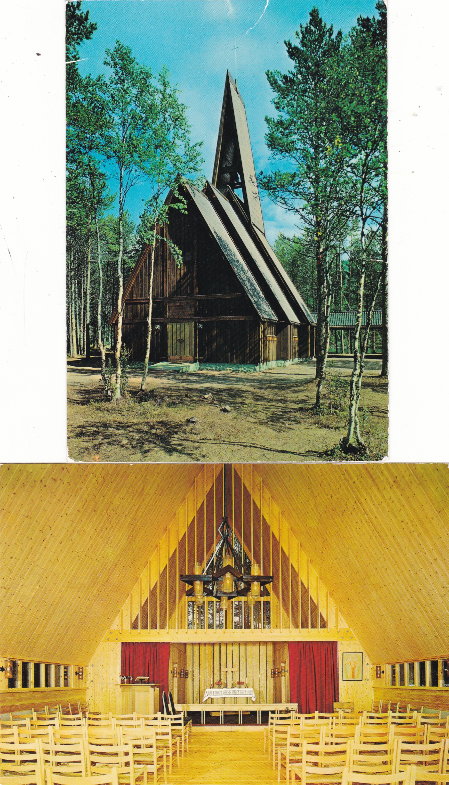 Espedalen Fjellkirke, Espedal: 2 forskjellige kort (Normann G-8-120 og 121)