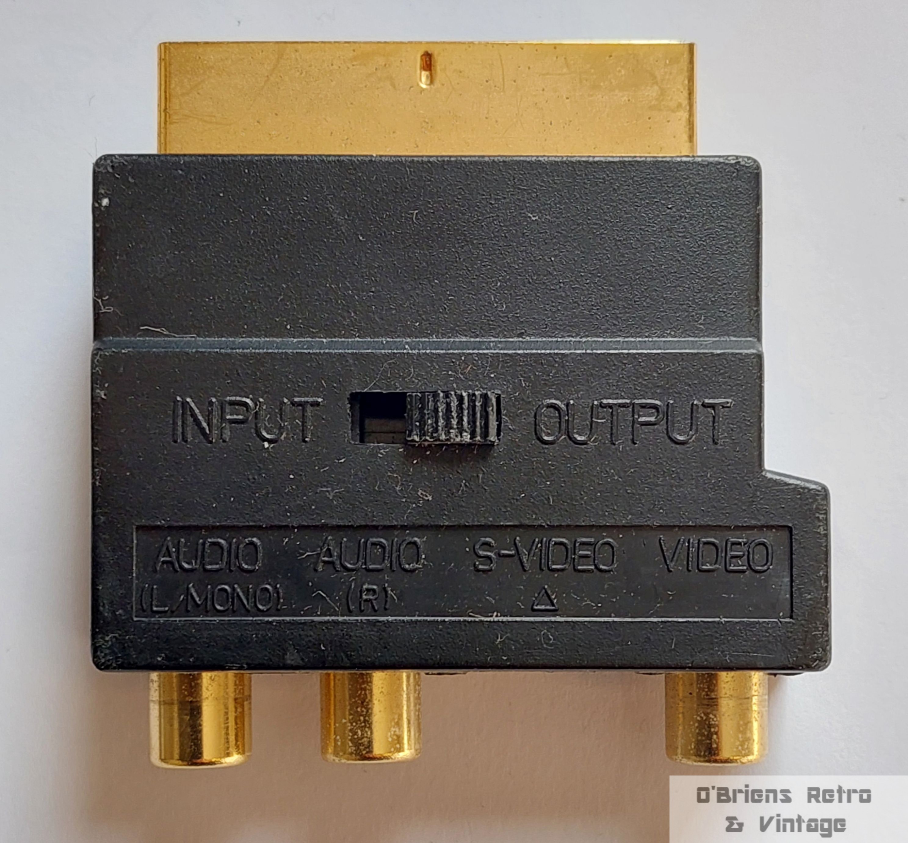 SCART-adapter med RCA & S-Video - Input/Output-bryter