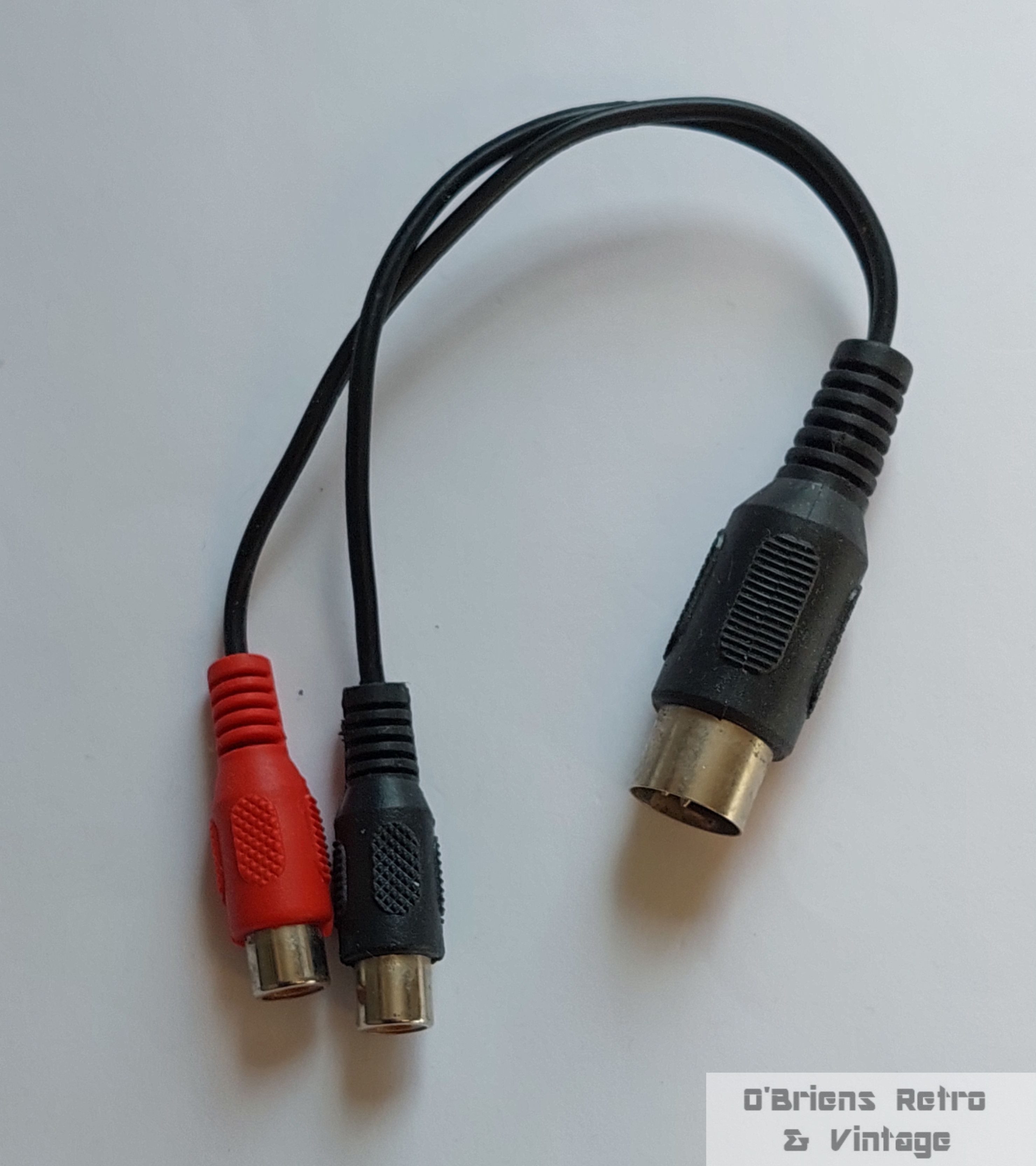 DIN til RCA lydadapter - Stereo - Hann DIN - 2 x RCA hun)