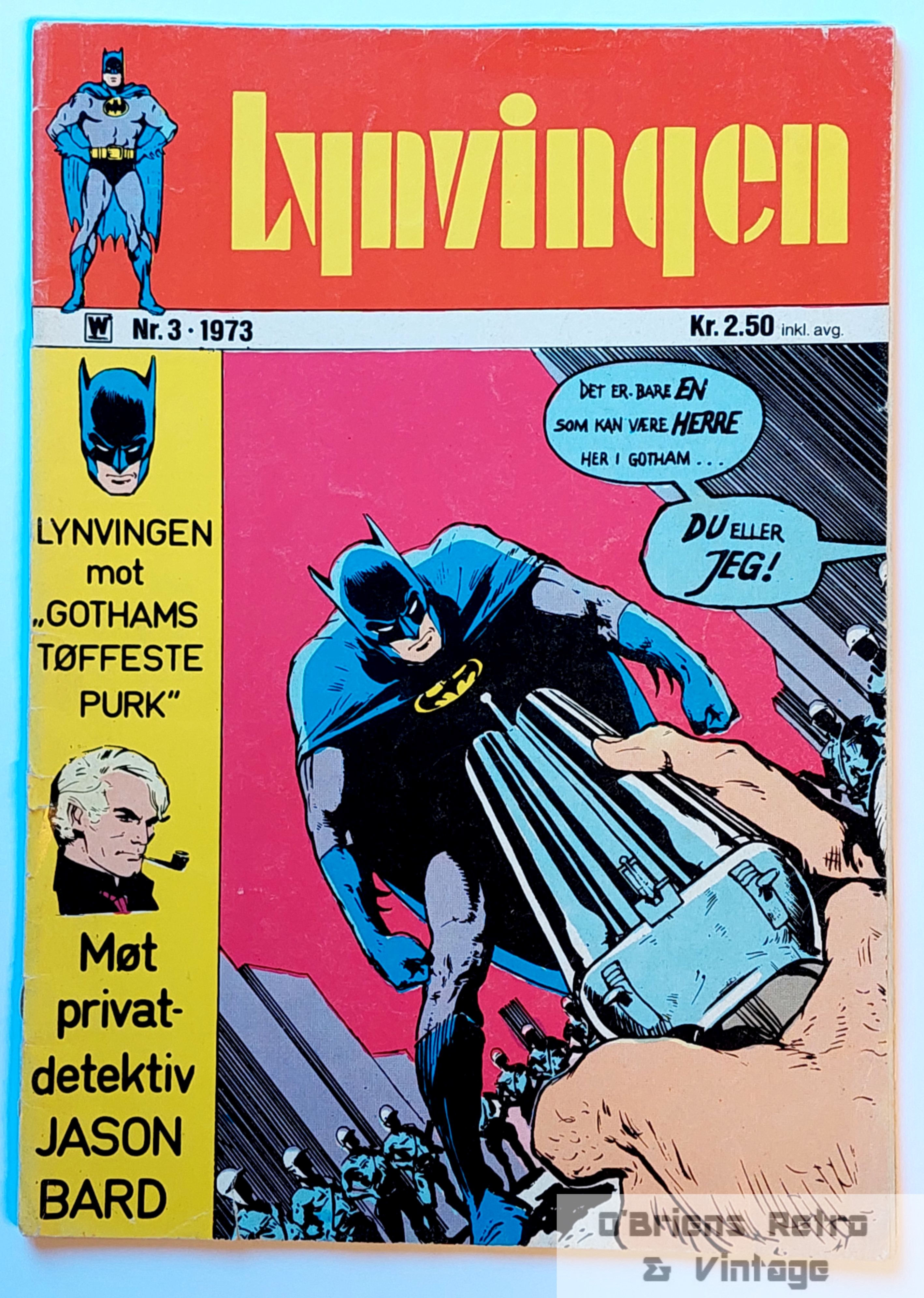 Lynvingen nr. 3 (1973) – Mulig sjeldent trykkfeil‑eksemplar med Doktor Dyregod!