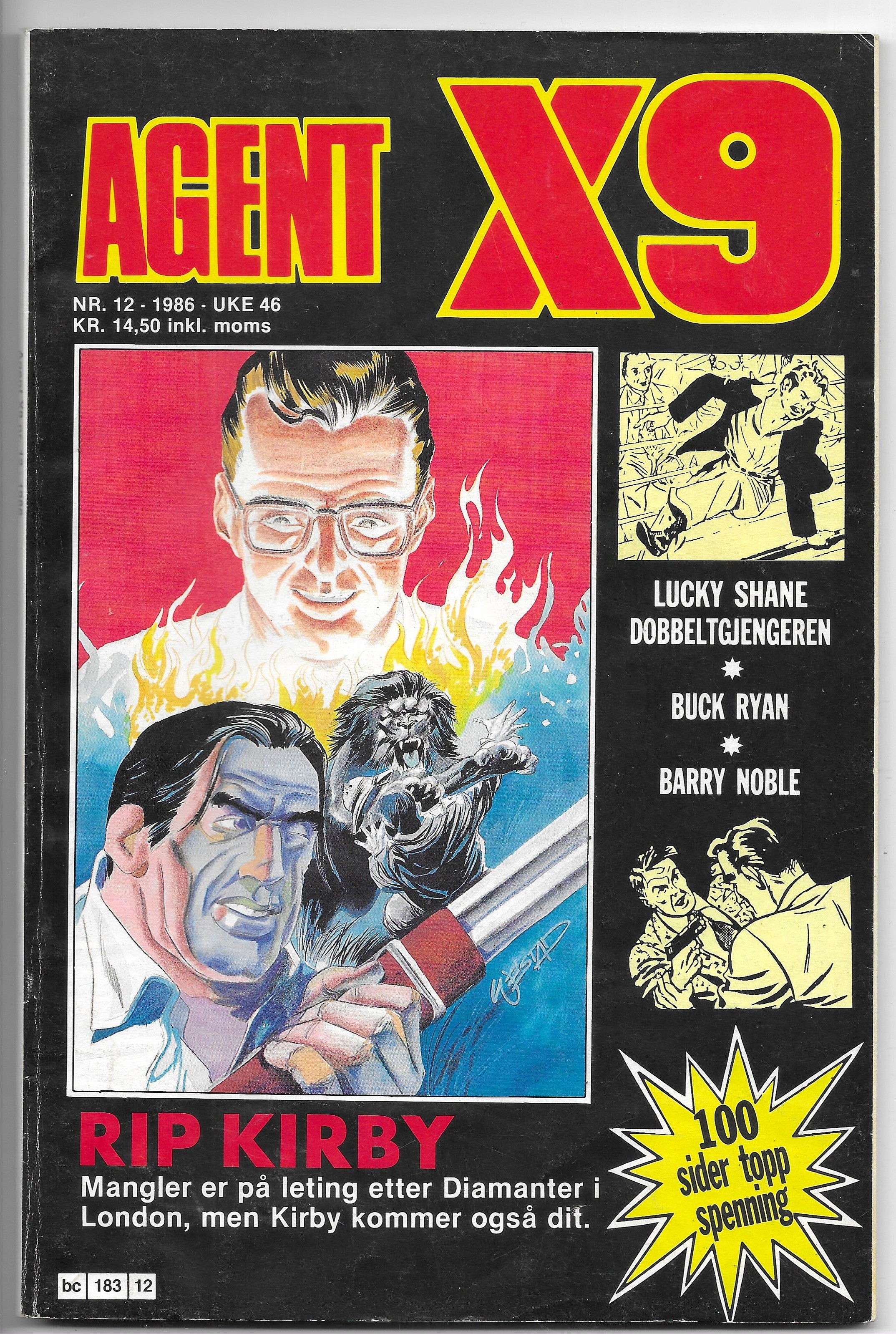 AGENT X9 Nr.12 1986 FN