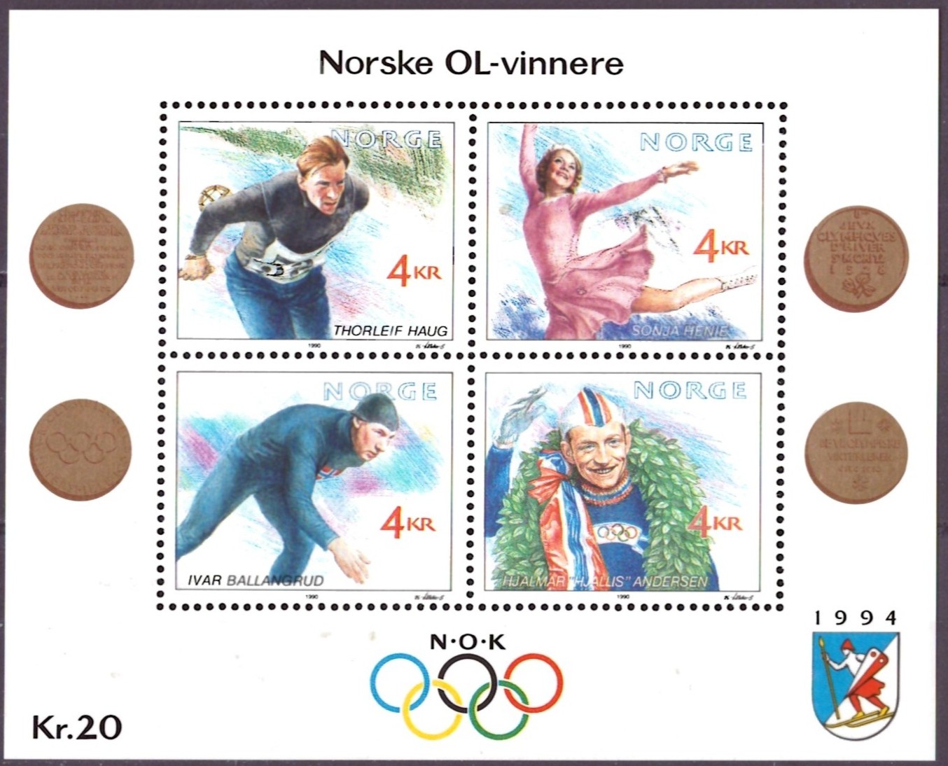 NK 1099/1102. (Blokk 13) POSTFRISK**    (55,-)