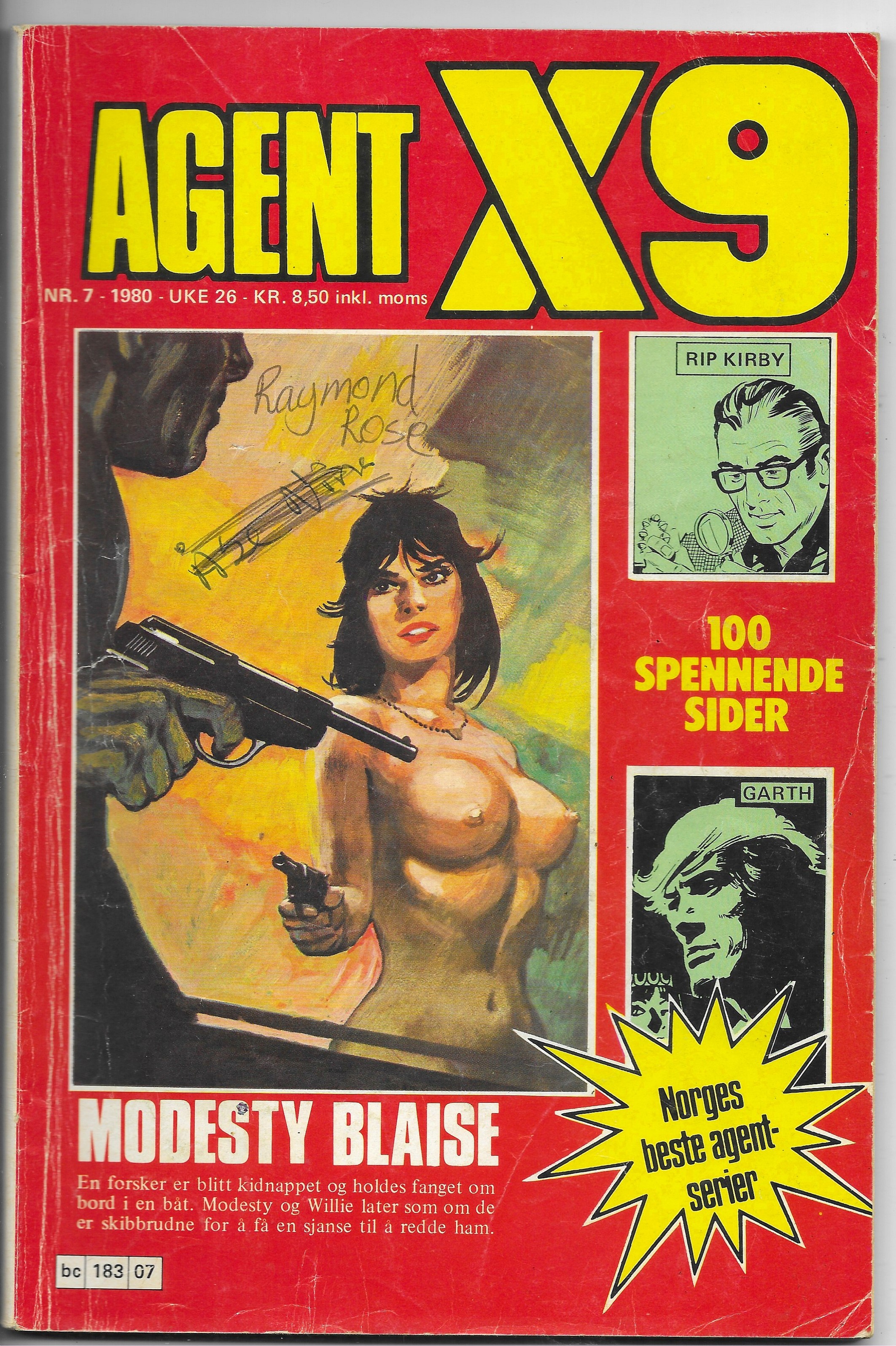 AGENT X9 Nr.7 1980 VG-