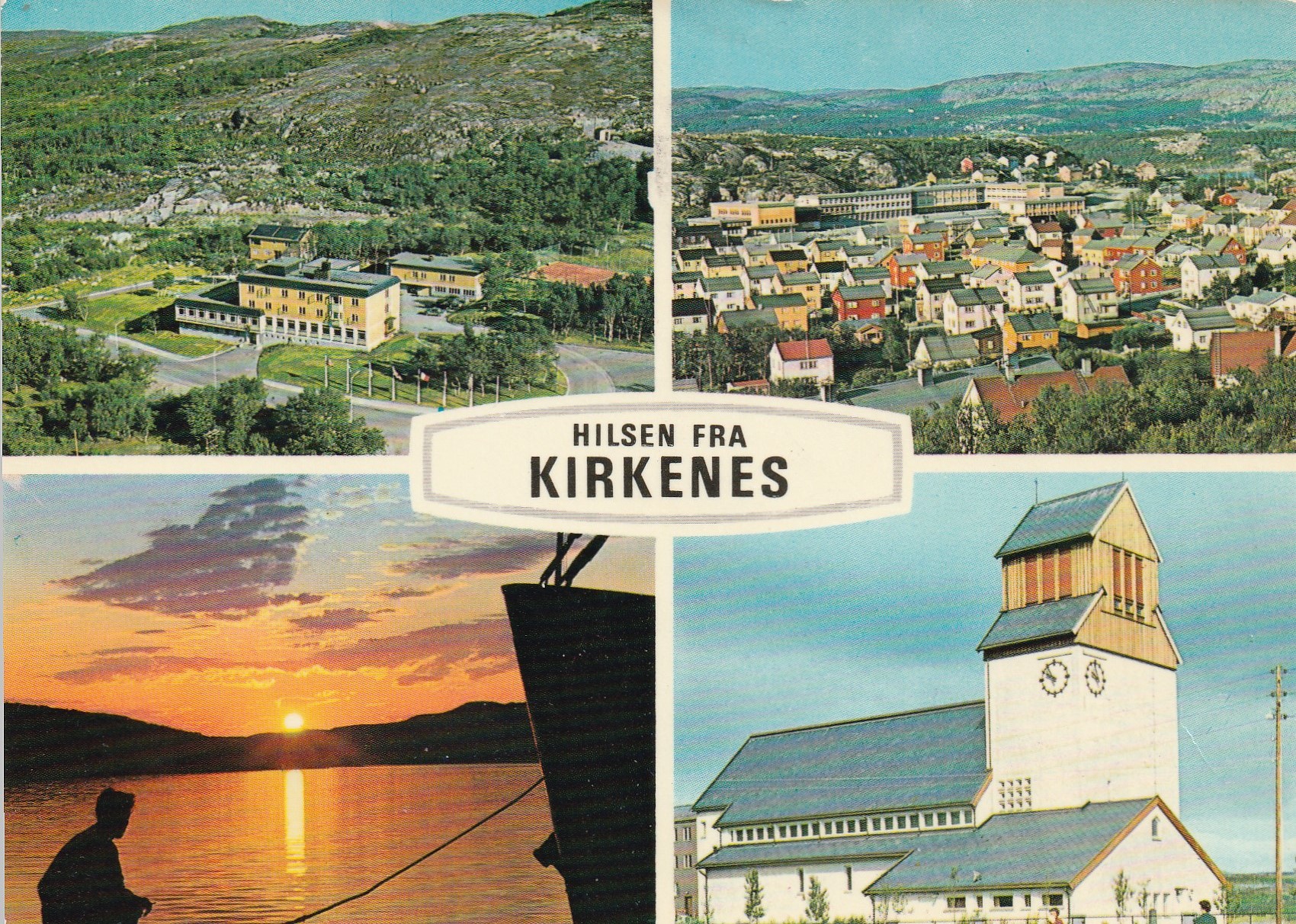 Eldre kort : Hilsen fra Kirkenes. Aune M-2659-5? Pst
