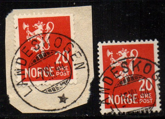 Hk 246 et på klipp + et uten st Landeskogen 1944