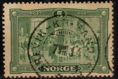 Hk 114 st Brevik-Kr.sand 1914 - Litt svakt st.