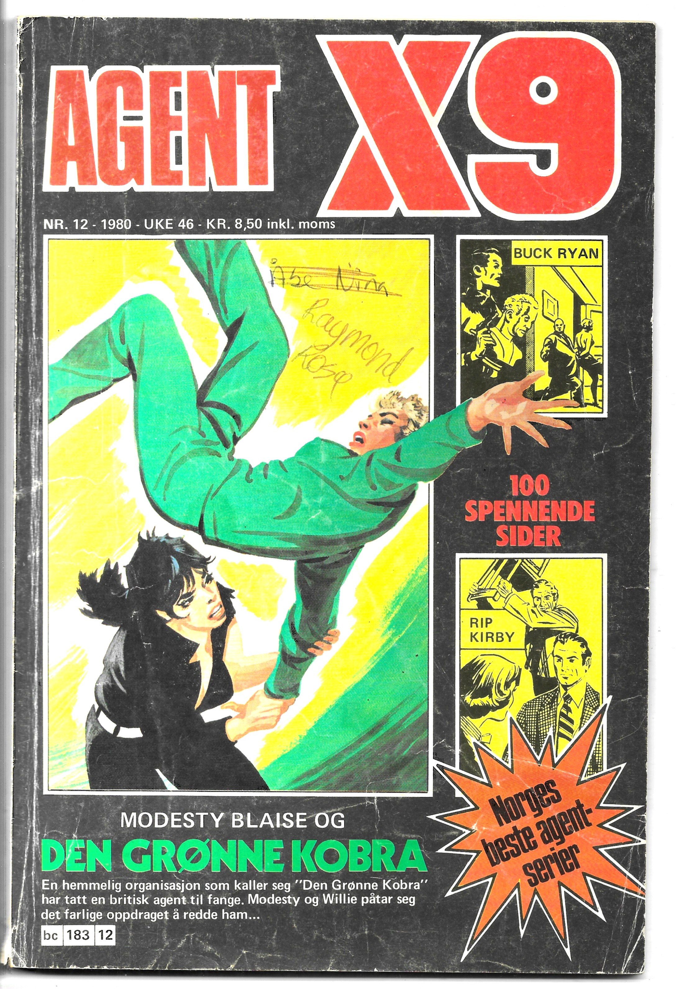 AGENT  X9  Nr.12  1980  VG-